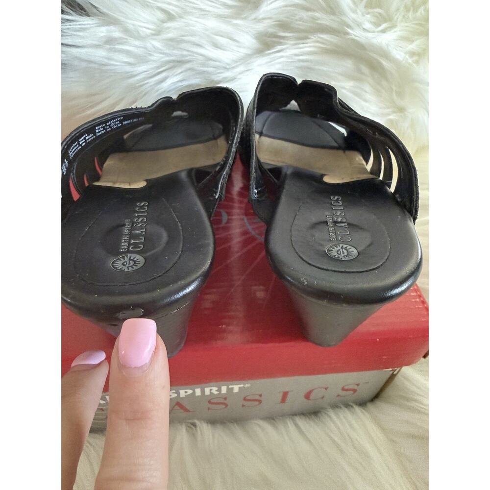 Earth Spirit Classics Women’s 8 Melody Sandals Black Comfort Open Toe Mule - Picture 3 of 8